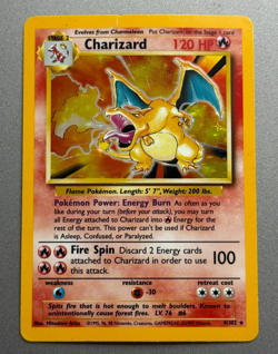 Charizard Pokemon Card Holo 4/102 Base Set TCG Fire 1999 - Image 1