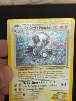 Pokemon TCG Lt. Surge's Magneton Gym Heroes 8/132 Holo Card - Image 3