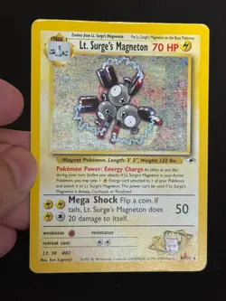 Pokemon TCG Lt. Surge's Magneton Gym Heroes 8/132 Holo Card - Image 5