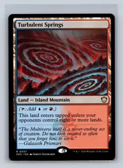 Turbulent Springs 57 Commander: Secrets of Strixhaven Magic: The Gathering NM - Image 1