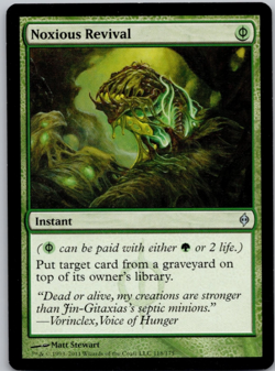 Noxious Revival 118 Uncommon New Phyrexia Magic: The Gathering Lightly Played - Image 1