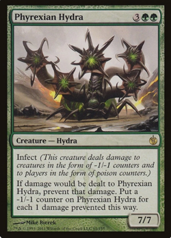 Phyrexian Hydra #85 (LP) Mirrodin Besieged (MBS) MTG - Image 1