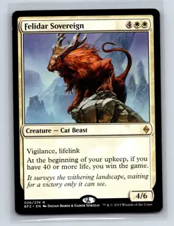 Battle for Zendikar #26 Felidar Sovereign - Image 1