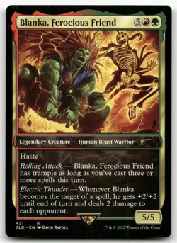 Blanka, Ferocious Friend #431 (NM) Secret Lair Drop SLD Magic MTG - Image 1
