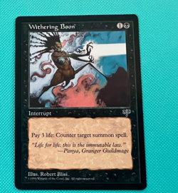 Withering Boon - Mirage - MTG - Magic the Gathering - Image 1