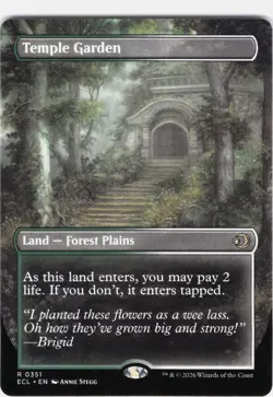 Temple Garden #351 Lorwyn Eclipsed Borderless Regular Rare - Image 1