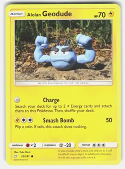 Alolan Geodude (35) 35/181 Pokemon SM - Team Up *LP* - Image 1