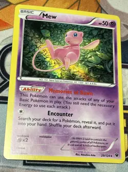 Mew 29/124 Holo Rare Fates Collide Pokemon Holo Near Mint - Image 1
