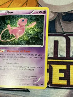 Mew 29/124 Holo Rare Fates Collide Pokemon Holo Near Mint - Image 3
