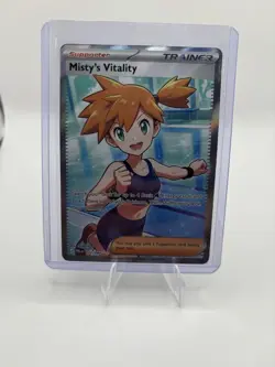 The Pokemon Company Misty's Vitality 111/083 Holo Full Art Pitch Black - Image 1