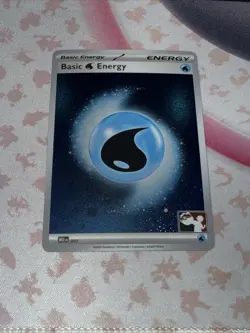 Pokemon Basic Water Energy (Cosmos Holo) MEE: 003 Prize Pack Series 9 - NM - Image 1