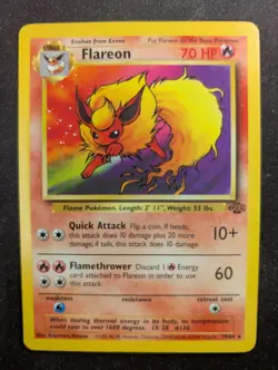 Flareon - 19/64 Rare Unlimited Edition - Jungle (Pokemon) LP #1 - Image 1