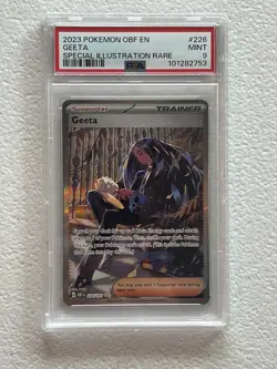 The Pokemon Company Pokemon TCG Geeta 226/197 Obsidian Flames SIR Holo EN PSA 9 - Image 1