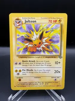 Jolteon 20/64 Rare Jungle Pokemon LP - Image 1
