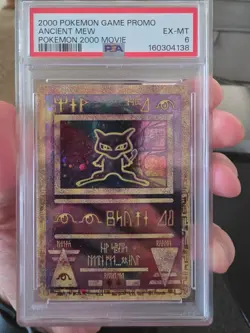2000 POKEMON GAME PROMO ANCIENT MEW POKEMON 2000 MOVIE GRADED PSA 6 - Image 1