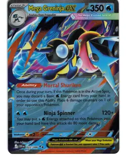 Mega Greninja ex 022/086 Double Rare Chaos Rising Pokemon Holo Near Mint - Image 1