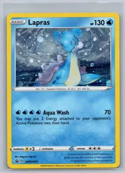 Lapras SWSH051 Holo Promo Sword & Shield Promo Pokemon Near Mint - Image 1