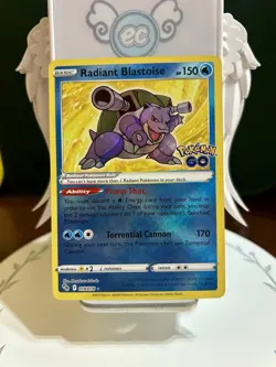 Radiant Blastoise 018/078 Pokemon GO Holo - Image 1