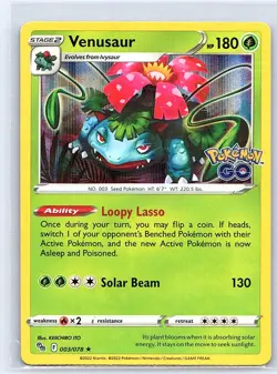 Venusaur Pokemon GO 003/078 Holo - Image 1