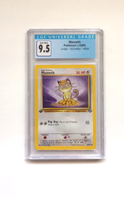 Pokemon Meowth Jungle 1st Edition CGC 9.5/10 #56 - Image 1