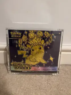 Pokemon TCG Surging Sparks Pokemon Center Elite Trainer Box ETB With Acrylic - Image 1