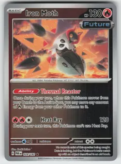 Iron Moth - Reverse Holo Rare SV04: Paradox Rift 028/182 Pokemon - Image 1