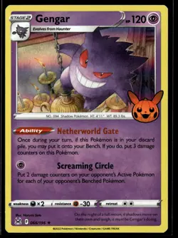 Gengar (2022 Copyright Date) 066/196 Trick or Trade BOOster 2023 Pokemon LP - Image 1