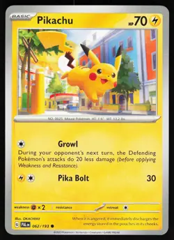 Pikachu 062 193 C Paldea Evolved Pokemon Near Mint - Image 1