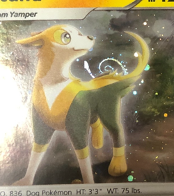 Pokemon TCG Promo Cosmos Sword & Shield Holo Boltund 076/202 w HD Swirl NM - Image 1