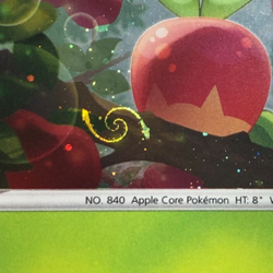 Pokemon TCG Promo Cosmos Holo Rebel Clash Applin 020/192 HD Swirl Near Mint - Image 1