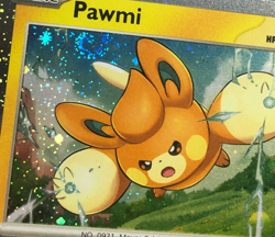Pokemon TCG Promo SVP 040 Holographic Cosmos Pawmi w Swirl Near Mint - Image 2