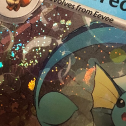 Pokemon TCG SVP 168 Cosmos Holographic Vaporeon w Double Swirl Near Mint - Image 3