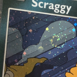 Pokemon TCG SVP 186 Cosmos Holographic Scragy w Double Swirl Near Mint - Image 2