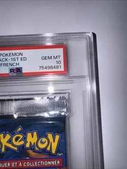RARE Booster Pokemon Set De Base Edition 1 Dracaufeu Pca PSA 10 FR NEUF - Image 5