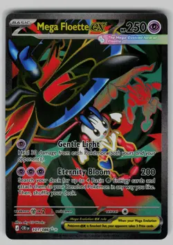 Mega Floette ex 101/086 Ultra Rare Chaos Rising Pokemon Holo Near Mint - Image 1