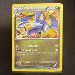 Garchomp - 91/124 - Dragons Exalted - Pokemon - Rare Holo - Damaged - Image 3