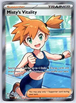 Misty's Vitality 111/084 PITCH BLACK Ultra Rare HOLO NEAR MINT - Image 1