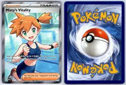 Misty's Vitality 111/084 PITCH BLACK Ultra Rare HOLO NEAR MINT - Image 3