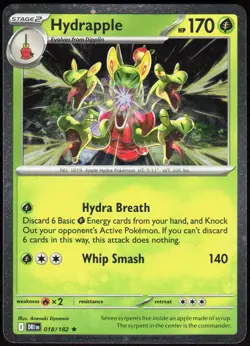 Hydrapple 018/182 Rare Destined Rivals Pokemon Cosmos Holo Near Mint - Image 1