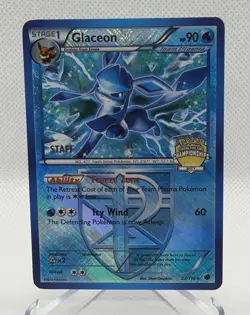 Pokemon Glaceon City Championships STAFF Promo 23/116 B&W Plasma Freeze Stamp - Image 1
