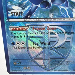 Pokemon Glaceon City Championships STAFF Promo 23/116 B&W Plasma Freeze Stamp - Image 4