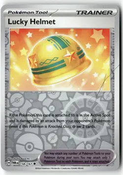 Lucky Helmet 158/167 Uncommon Twilight Masquerade Pokemon Reverse Holo Near Mint - Image 1