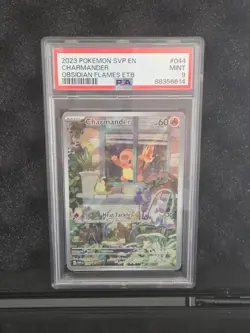 Pokemon TCG Charmander 044 SVP Holo Obsidian Flames ETB Promo PSA 9 - Image 1
