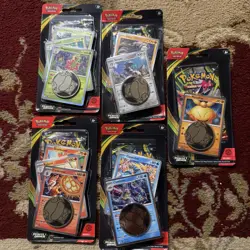 Lot of 5 Pokemon Perfect Order Checklane Blister Promo Packs, COMPLETE SET - Image 1