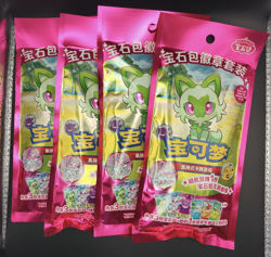 (4) Pokemon TCG Simplified Chinese Gemstone Gem Pack Badge Set - Image 1