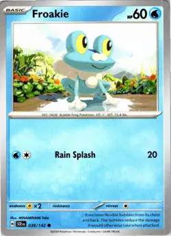 Froakie 39/142 C Stellar Crown Pokemon NM - Image 1