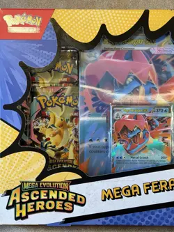 *Sealed Pokemon TCG Mega Evolution Ascended Heroes Mega Feraligatr ex Box - Image 3