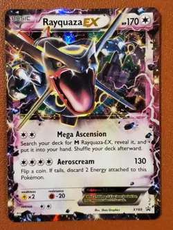 Shiny Rayquaza EX - XY69 - Black Star Ultra Rare - XY: Promo LP/NM Pokemon TCG - Image 1