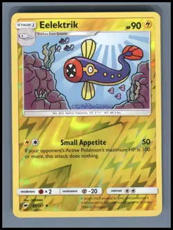 Eelektrik 45/147 Uncommon Burning Shadows Pokemon Reverse Holo Near Mint - Image 1