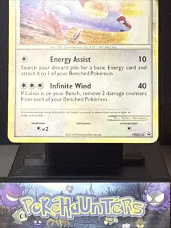 Pokemon Card Latias HGSS10 Black Star Holo Rare Promo Light Play - Image 3